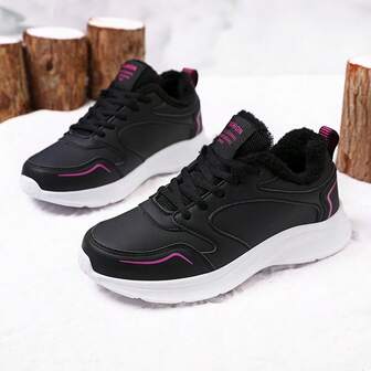 女士休闲运动鞋，舒适、保暖、百搭、轻便、步行鞋