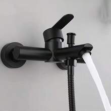 Bathtub Faucet Stainless Steel Shower Faucets Into The Wall Bathroom Dual Water Mixed Valve Hidden Hot And Cold Tap