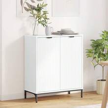 vidaXL Sideboard Weiß 69,5 X 33 X 82 Cm Holzwerkstoff - Bianco - Visualizzare 1