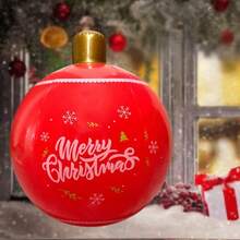 60cm Super Large Christmas Ball, Painted Ball, Christmas Tree Ornament, Hanging Ball, Suitable For Mall, Hotel Decoration, Festival Decoration, Hanging Ornament Ball[Reference Image 4 For Bulk Style] Christmas Decorations Home Christmas Gifts Christmas Decor - Multicolor - View 3