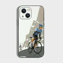 T-Tour De France Bicycle Phone Case Cover Compatible With  16,15,14,13,12,11 Plus, Pro Max, XS, X, XR, SE, Mini, 8, 7, Soft Silicone Black Cover, Cover Compatible With  17 Case,  17 Pro Case,  17 Pro Max Case - Z3 - Visualizzare 7