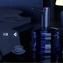 Bomba automática de agua potable | Dispensador de agua para botellas | Dispensador de agua eléctrico portátil sin BPA | Bomba para botellas de agua - Negro - Ver 5