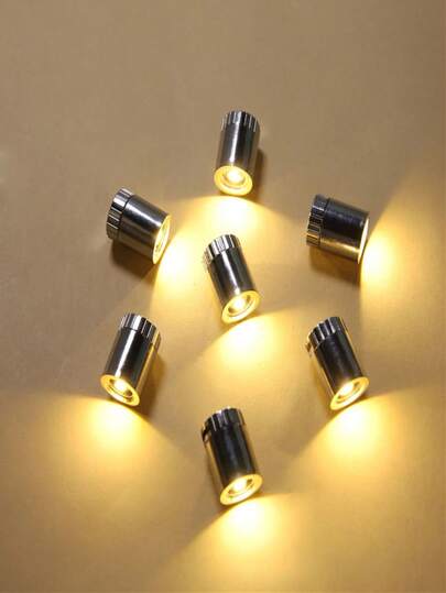 10-Piece Rotating Flat-Head Lights, LED Bulb Mini Lights, DIY Electronic Lights, Perfect For Parties, Weddings, Rooms, Bedrooms, Holidays, Christmas, And Home Decor