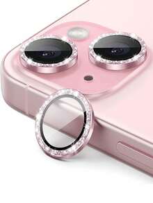 3pcs Camera Lens Protector Film, Fit For 17/16/15/14/13/12/11, Tempered Glass Metal Ring Cover, HD Clear (Pink) - Pink - View 7