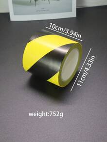Cinta de precaución negra y amarilla de PVC, cinta de marcado de línea de cebra, cinta de marcado de piso, marcado de posicionamiento de taller, indicador de