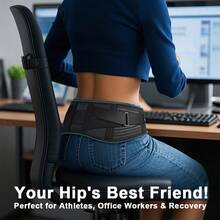 男女可调节骶髂髋带 - 透气下背部和臀部支撑带，适合运动和日常使用，符合人体工程学的支撑带 - 彩色 - 查看 20