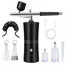 Noble Black Round Pump + Airbrush + 2 Pots + Brush + Tube
