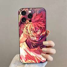 Anime Fairy Tail Comics Covercompatible with  Apple  16 15 14 13 12 11 XS XR X Pro Max Plus Mini Black TPU Phone Case,Covercompatible with  17 Hülle, 17 pro Hülle, 17 promax Hülle