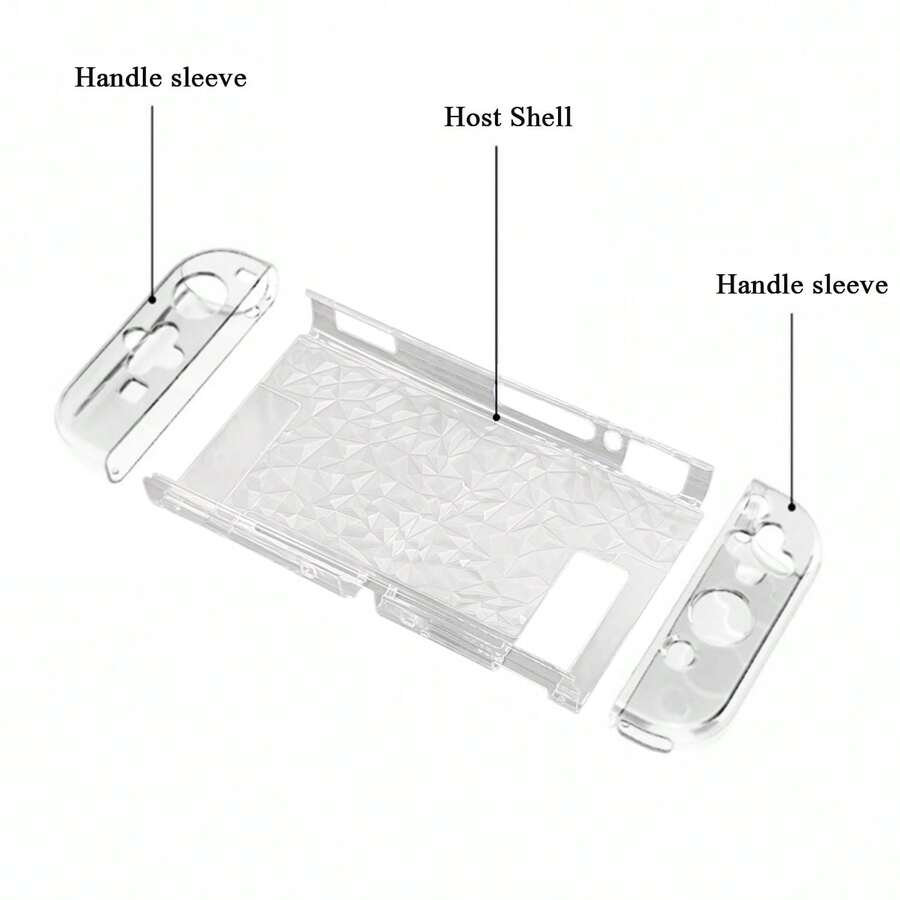 Set de 2 fundas protectoras para control + 1 funda protectora con patrón de diamante para Nintendo Switch, anti-caída, anti-explosión, anti-arañazos, anti-sudor, mejorando la experiencia de juego - Multicolor - Ver 1