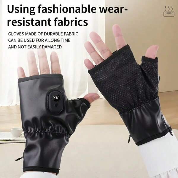 USB Powered Heated Winter Gloves With Smart Temperature Control - 1800mAh Capacity, Touch Screen Compatible, Dual-Side Hand Heating, High Temperature Protection - Ideal Christmas Gift For Elderly, Hand Warmer