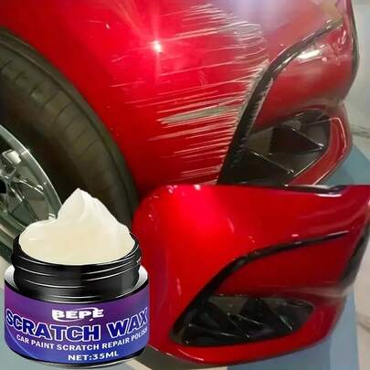 Cire d'entretien de peinture de voiture, convient pour le polissage et l'entretien des rayures de tous les véhicules - un choix idéal, convient aux surfaces en plastique, aide à améliorer le brillant