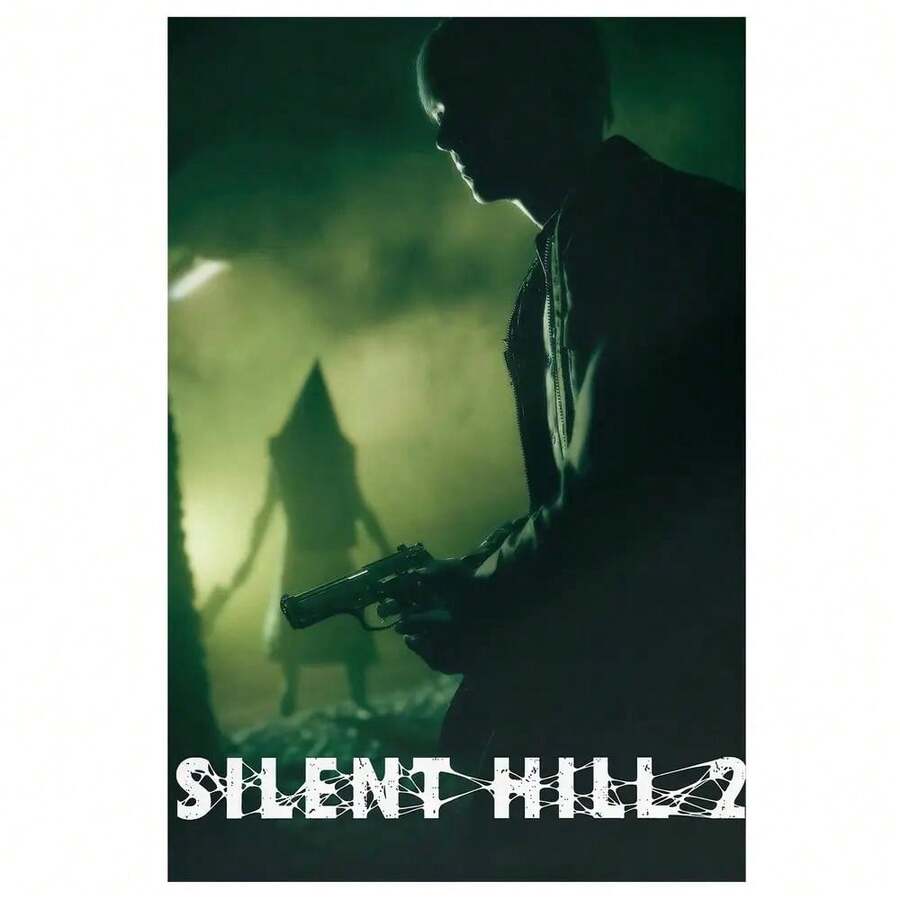 1pc, Frameless, Silent Hill 2 Artwork, Canvas Wall Decoration, Ideal For Bedrooms, Living Rooms, Hallways, Room Decoration, 12X18 Inches - 彩色 - 查看 1