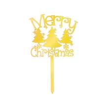 Decoración para tarta de Navidad 2026 "Feliz Navidad" en fuente cursiva, suministros de decoración para fiestas con tema navideño