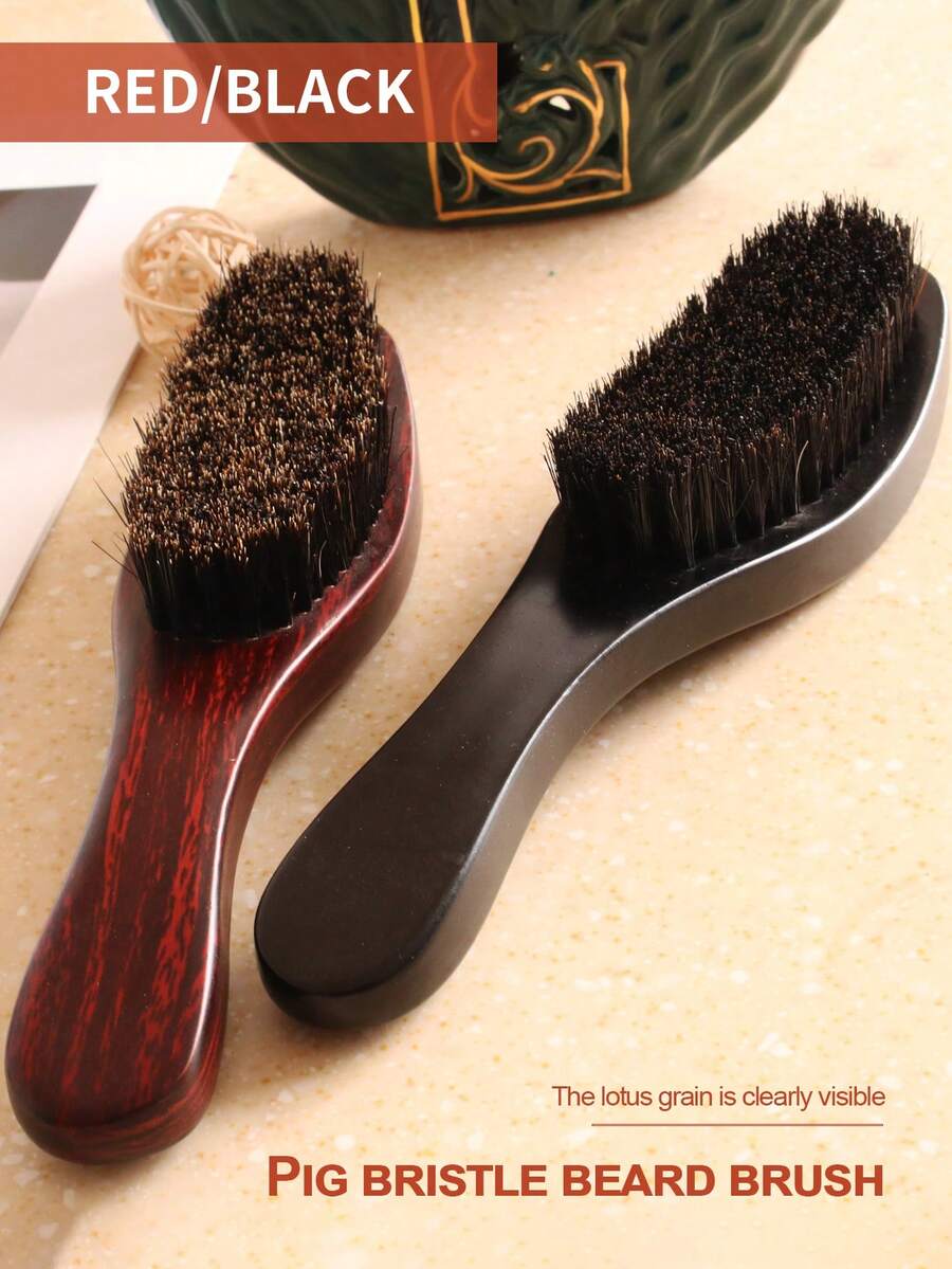 Best-Selling Cross-Border Beechwood Handle Wild Boar Bristle Beard Brush, Multi-Functional Grooming Comb For Men,Hair Brush,Slick Back Brush,Styling Brush,Curly Hair Brush,Edge Brush,Hair Comb,Brush Hair,Hair Brush Set,Comb Hair,Comb For Curls,Detangling Brush,Hair Brush For Women,Hair,Travel,Hair Products,Hair Tools,Hair Stuff,Barber,Barber Accessories,Barbershop,Hairdressing Equipment