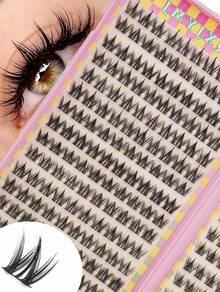 308pcs Comic Lash Cluster Large Capacity Lash Box Set  Soft And Fluffy Lash Clusters Slim Suitable For Beginners Simple And Easy To Wear Suitable For DIY Eyelash Extension Tools Cosplay At Home - Nhiều màu - Xem 3