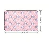 1pc Washable & Reusable Waterproof Absorbent Pad For Guinea Pig Cage, Suitable For Rabbits, Hamsters, Rats And Other Small Rodents - Multicolor - View 11
