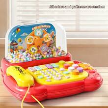 1pc Baby Story Teller Music Toy, Snowflake Piano Electronic Keyboard Toy, Multifunctional Early Education Phone Toy For Girls & Boys, Children's Birthday, Halloween, Christmas Gift (Color & Pattern Random) - Multicolor - View 12