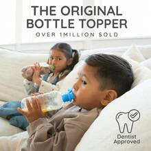 Original Water Bottle Topper For Toddlers – 100% Silicone Sippy Top Spout With Protective Cap Makes The Bottle Top A Spill Proof Lid For Kids And Adults - 3 Pack - Original - Multicolor - View 2