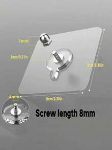 30pcs Seamless Self-Adhesive Photo Hooks - No Drilling Required, Strong Adhesive Wall Mounting, Suitable For Photos And Posters - Multicolor - View 2