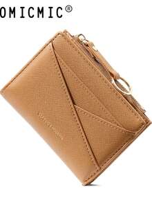 New Women Wallet & Key Asymmetric Design Ultra-Thin Compact Bifold Zipper Coin Purse For Women Mini Wallet Purse Wallet Small Wallet Card Wallet Coin Wallet Money Wallet Cute Wallet Wallet Keychain Lanyard Key Holder
