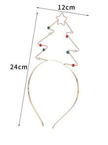 1pc Metal Deer Horn Rhinestone Headband, Suitable For Women Christmas Costume Accessories Gift