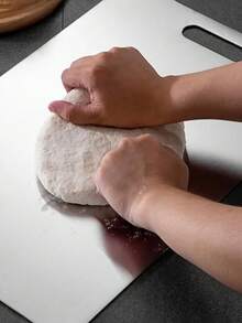 Home Cutting Board - Double-Sided Stainless Steel Construction, Non-Porous Surface, Easy To Clean - Ideal For Kitchen, Camping, Restaurants, Meats, Vegetables, Fish - Hygienic Prep Board, Camping Essential, Stylish Design, Sturdy Structure, Multi-Purpose Kitchen Tool, Outdoor Enthusiasts, Butcher Commercial Kitchen, Kitchen Cutting Board, Kitchen Accessories