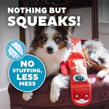 Outward Hound Fire Biterz Giraffe Firehose Plush Dog Toy, Brown, Medium - 紅龍 - 查看 7