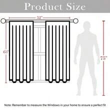 2PC Curtains 28x40 Inch(71*101cm) Bold Printed Curtains Vibrant Red & Black Leopard Zebra & Solid Color Designs For Living Room Bedroom Blackout Curtains Polyester Fabric Rod Pocket Style Machine Washable Stylish Home Decor Curtain Panel Curtains Rod Not Included - đầy màu sắc - Xem 3