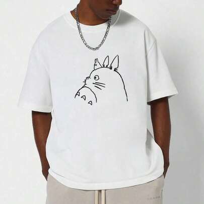 Women's Oversize T-shirt Graphic Anime T-Totoros Y2k Men's Clothing Streetwear Summer Tops Short Sleeve Tee Gifts for Men