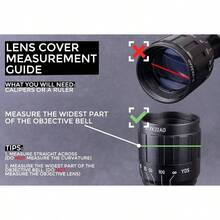 Rubberized Flip - Rifle Scope Lens Covers - Eyepiece | 37-42 mm Diameter - View 6