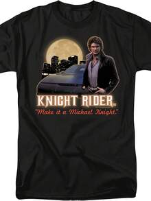 Make It A Michael Knight. - Knight Rider Adult T-Shirt - Style 12 - View 1