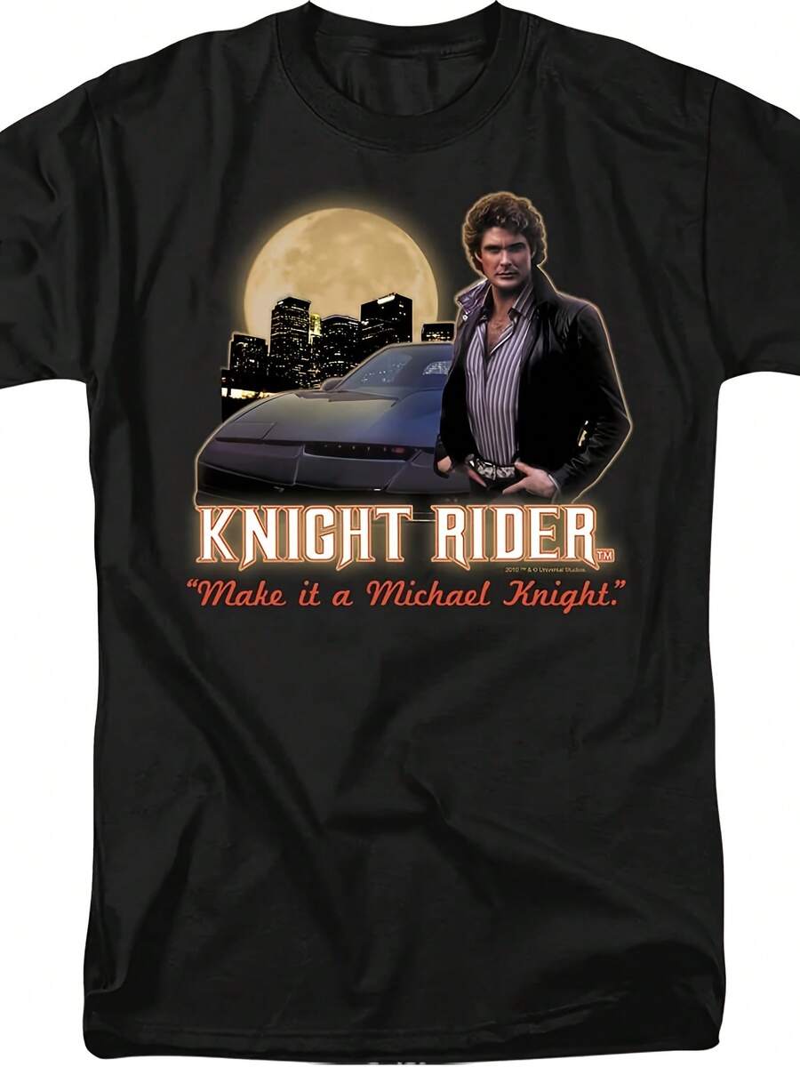 Make It A Michael Knight. - Knight Rider Adult T-Shirt - Style 12 - View 1