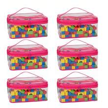 1/2/6 chiếc Túi đựng đồ bằng PVC trong suốt có khóa kéo – Túi đựng mỹ phẩm, đồ dùng du lịch và đồ gia dụng chất lượng cao trong suốt, bền và nhẹ với tay cầm gia cố, khóa kéo an toàn, túi đựng mỹ phẩm - Nhiều màu - Xem 19