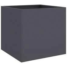 vidaXL Pflanzkübel Anthrazit 49x47x46 Cm Stahl - Grey - View 2