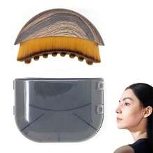 1PC Lymphatic Contour Facial Brush, Suitable For Lymphatic Drainage Massagers On The Face And Body, Ergonomically Designed To Accurately Fit The Skin - Brown - View 11