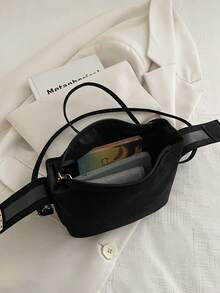 2025新款法式高端编织女士手提包，西式饺子包，小众质感通勤包，多功能托特包 - 黑色 - 查看 10