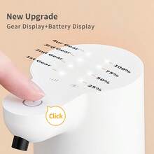 White Foaming Touchless Automatic Soap Dispenser – 500ml Hand Soap Dispenser, Wall-Mountable & Countertop, USB Rechargeable, Adjustable Foam Volume, Waterproof, Perfect For Home Or Small Offices, Pet Care, Stylish Gift Option - 白色泡沫 - 查看 5