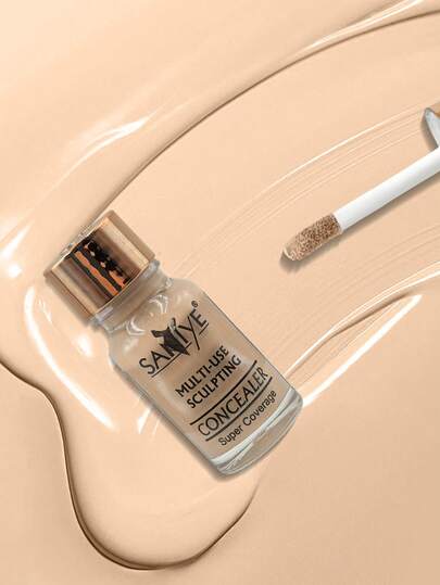  Saniye Corrector Alta cobertura con textura ligera, concealer con 7 tonos para todo tipo del piel, Resistente al sudor y de larga duración, Acabado perfecto para cualquier ocasión Fácil de aplicar y blendear para fiesta y uso cotidoano