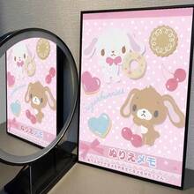 Sanrio 1 件无框 Sugarbunnies 动漫卡哇伊电影海报自粘艺术防水纸贴纸咖啡馆酒吧房间墙壁装饰 - 彩色 - 查看 18