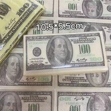 1pc $100 Bill Napkin - High Quality $100 Bill Napkin Suitable For Weddings, Birthdays And Parties - Bold $100 Bill Design, High Quality Paper, Suitable For Halloween, Christmas And Parties[Random Color Variation Inside] - Multicolor - View 3