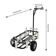 Black Fishing Roller Car Beach Fishing Cart W/ Anti-Skid Wheel For Fishing, Traveling, Shopping, Moving, Camping - màu đen - Xem 2