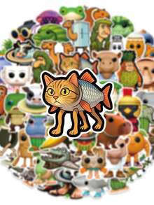 500 件意大利 Brainrot Tung Tung Tung Sahur 卡通涂鸦贴纸抽象风格适用于头盔装饰、手工书制作、汽车装饰派对装饰、剪贴簿、笔记本电脑、行李箱、吉他、水瓶、手机壳时尚装饰