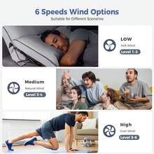 XINGOO Led 19 Inch/48cm Ceiling Fan With Light 3CCT Remote Control Modern Embedded Ceiling Fan Light With Light 6-Speed Wind Gold/White Suitable For Living Room, Room, Dining Room 110-240v Global Universal Voltage