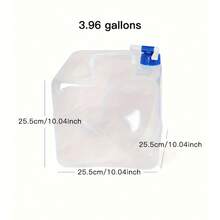 Faltbarer Wasserbehälter mit Hahn, Camping Wasserkrug geeignet für Outdoor Wandern Rucksack, Camping, Autofahren, Innenbereich, Notfall, tragbarer zusammenklappbarer Wasserbehälter
