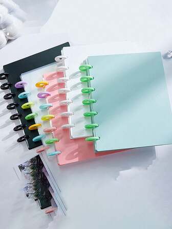 1 套创意 DIY 彩色蘑菇纽扣相册，聚丙烯材料（20 页，80 个卡槽）-（30 页，120 个卡槽）透明卡包，3 英寸 4 格迷你卡片相册，名人照片卡夹