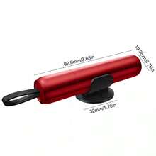 2-In-1 Car Window Glass Breaker Seat Belt Cutter Mini Safety Escape Hammer Red - Red - View 10