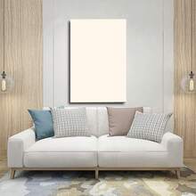 Graphic Art Decoration Winter Snow Scene Canvas Wall Light Brown And White Rabbit On Window Sill, Dark Blue Night Snowflakes Floor Poster, Wrap Frame Modern Home Decor, Suitable For Bedroom, Living Room, Office Cozy Winter Rabbit Painting - White - View 3