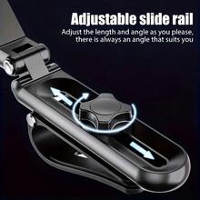 Universal Car Phone Mount - 360° Adjustable Phone Holder For Driving Navigation, Easy-To-Install Auto Accessory - Perfect Christmas/New Year/Birthday Gift For Drivers - 黑色 - 查看 7