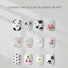 4-In-1 Nail Art Dotting Tool, Polka Dot Pen, Flower Painting Pen, Rhinestone Applicator, Soft Silicone Sponge Head, Suitable For Nail Salons,Nail Supplies,Nail Tools,Nail Art Tools,Back To School,Nails,Nail Tools For Press On Nails - 銀色 - 查看 4