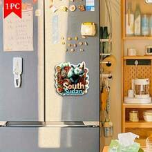 Moroccan Fridge Magnets - Marrakech City Landscape With Jemaa El-Fnaa Square And Bahia Palace - Beige, Gold, Brown Travel Decor - Refrigerator, Table, Door Decoration - Compatible With Other Magnets - Moroccan Architecture Model - Ideal Gift For Morocco Lovers, Valentine's Day, Anniversary, Christmas - Marrakech Souvenir - Kitchen And Dining Room Decor - Compatible With Boards And Refrigerators, 2D Flat - Multicolor - View 7